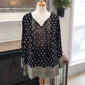 Chico’s Embellished Front Tunic